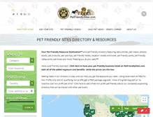 Tablet Screenshot of petfriendlysites.com